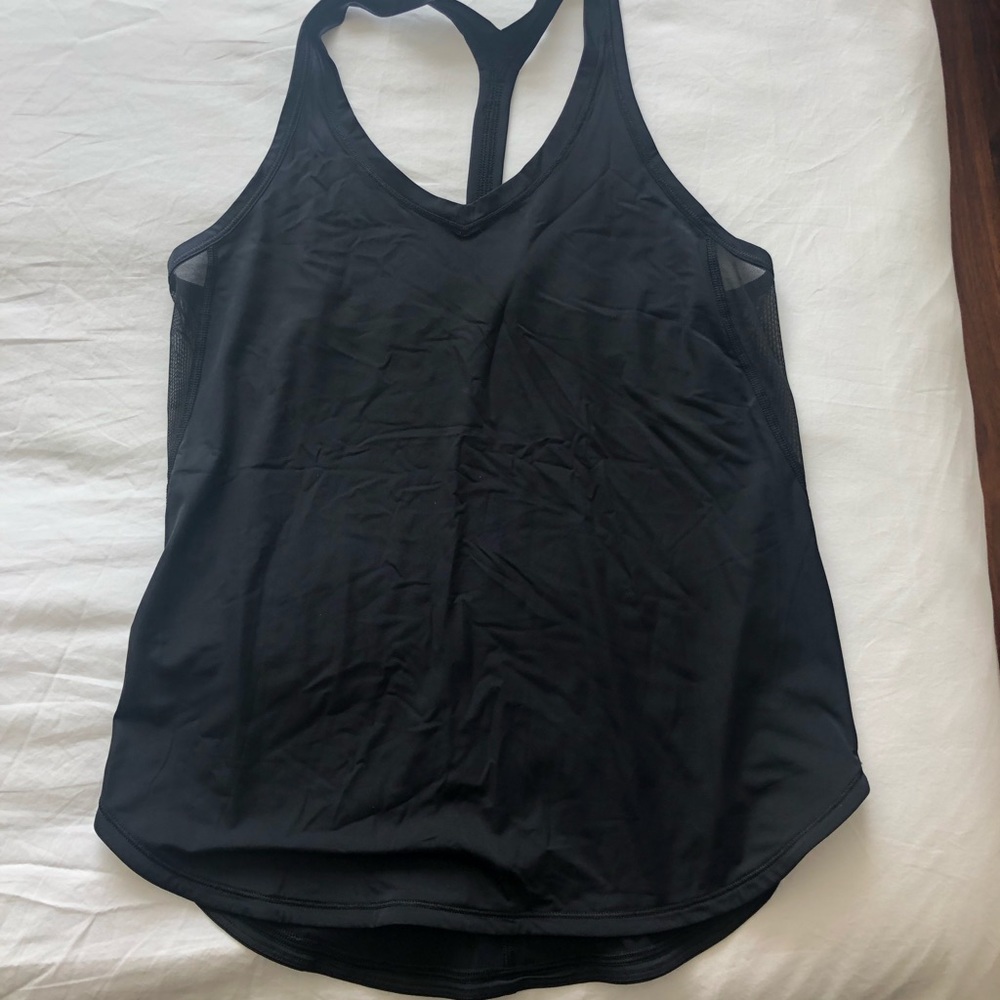 lululemon Black Mesh Tank